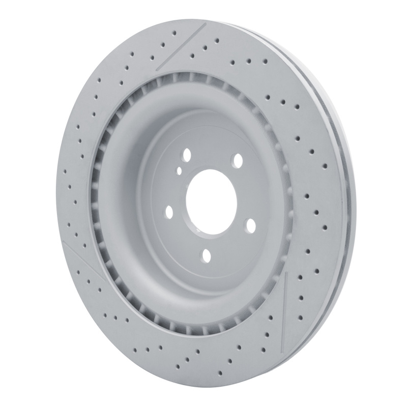 Mercedes-Benz AMG GT Brake Rotor (1) - Rear - R1 Concepts - R1 Carbon Alloy GeoMET Drilled and Slotted - `13-`23